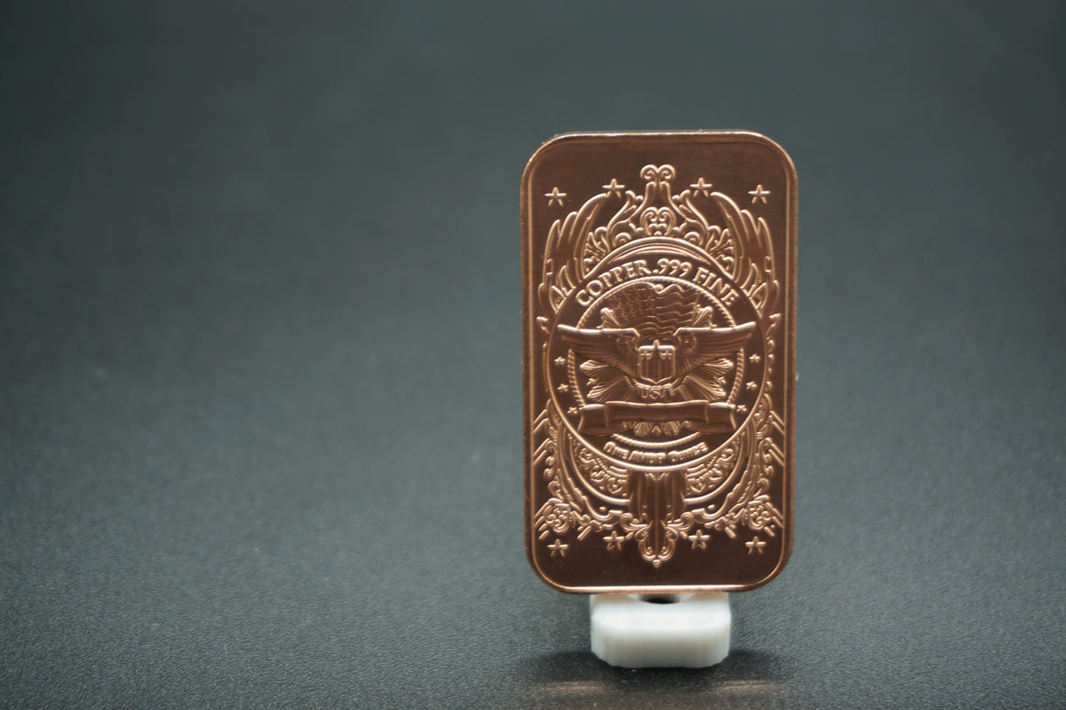 1 avdp ounce Copper Bar Bison