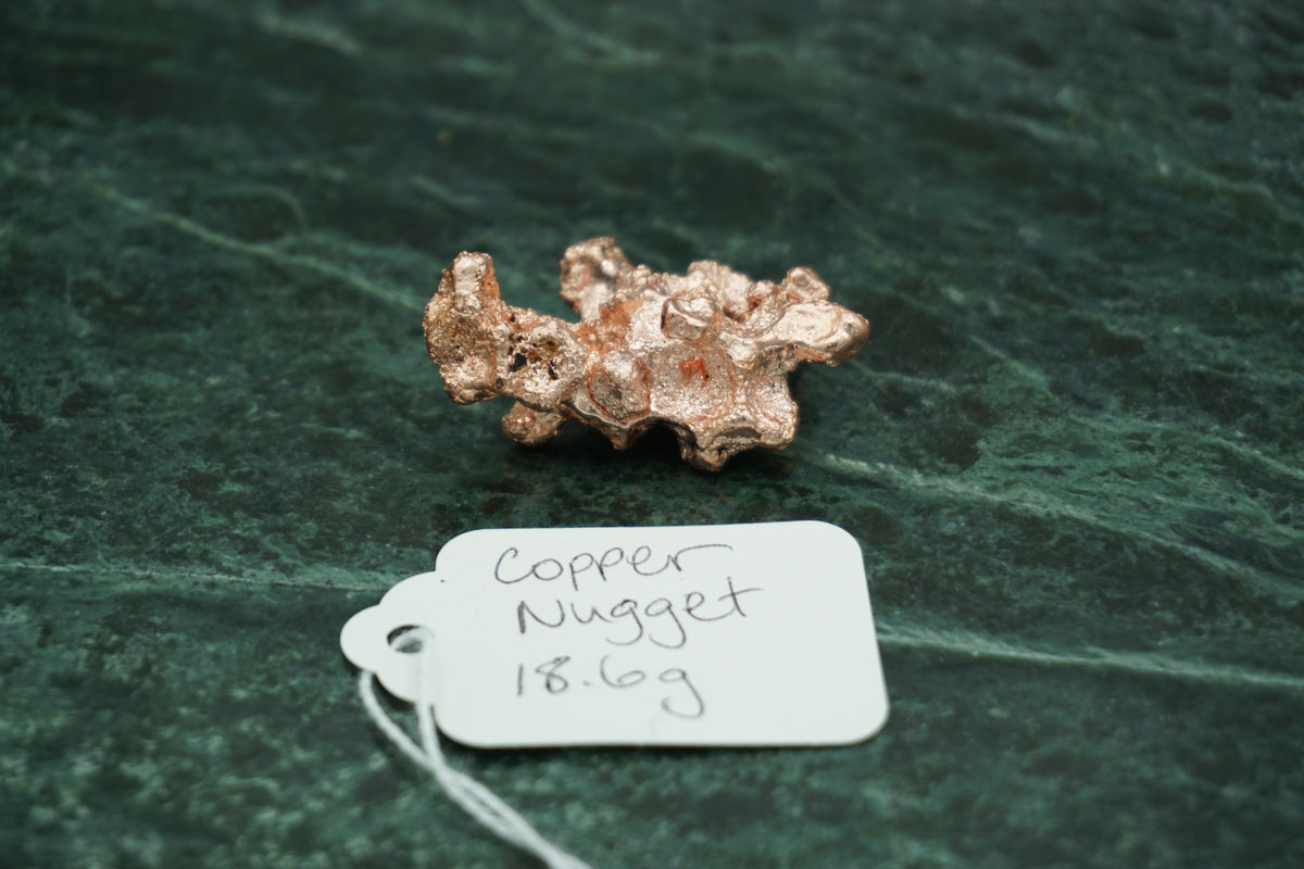 Natural Copper Nugget 18.6 gram A Coral Variety