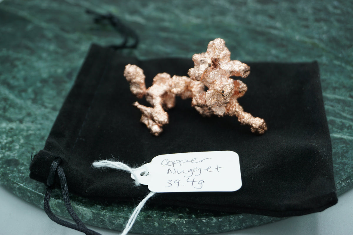 Natural Copper Nugget 39.4 gram Coral Variety