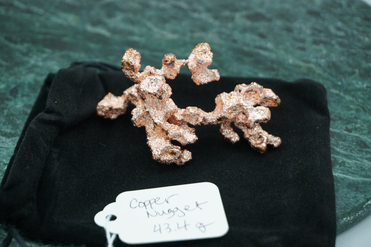 Natural Copper Nugget 43.4 gram Coral Variety