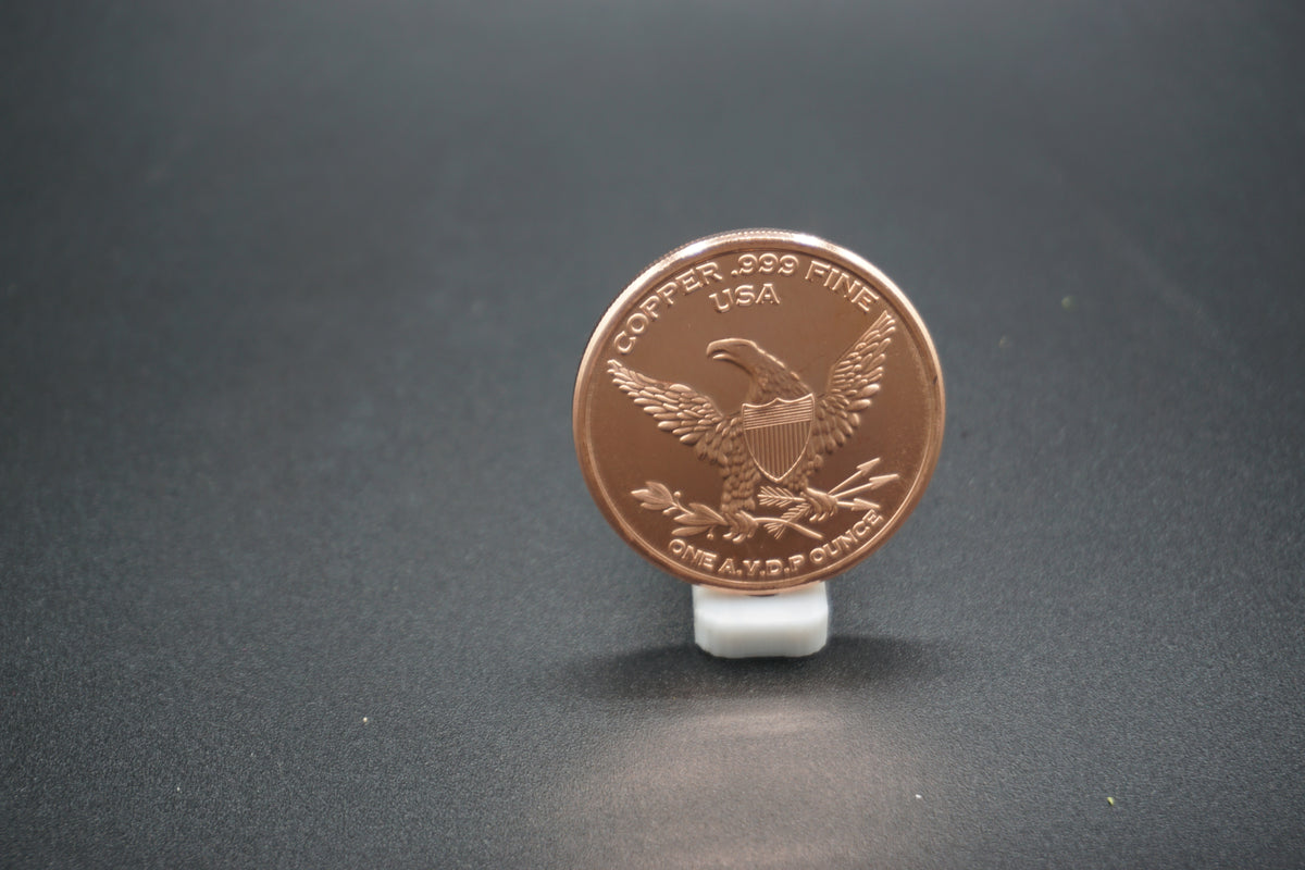 1 avdp ounce Copper Round M-16