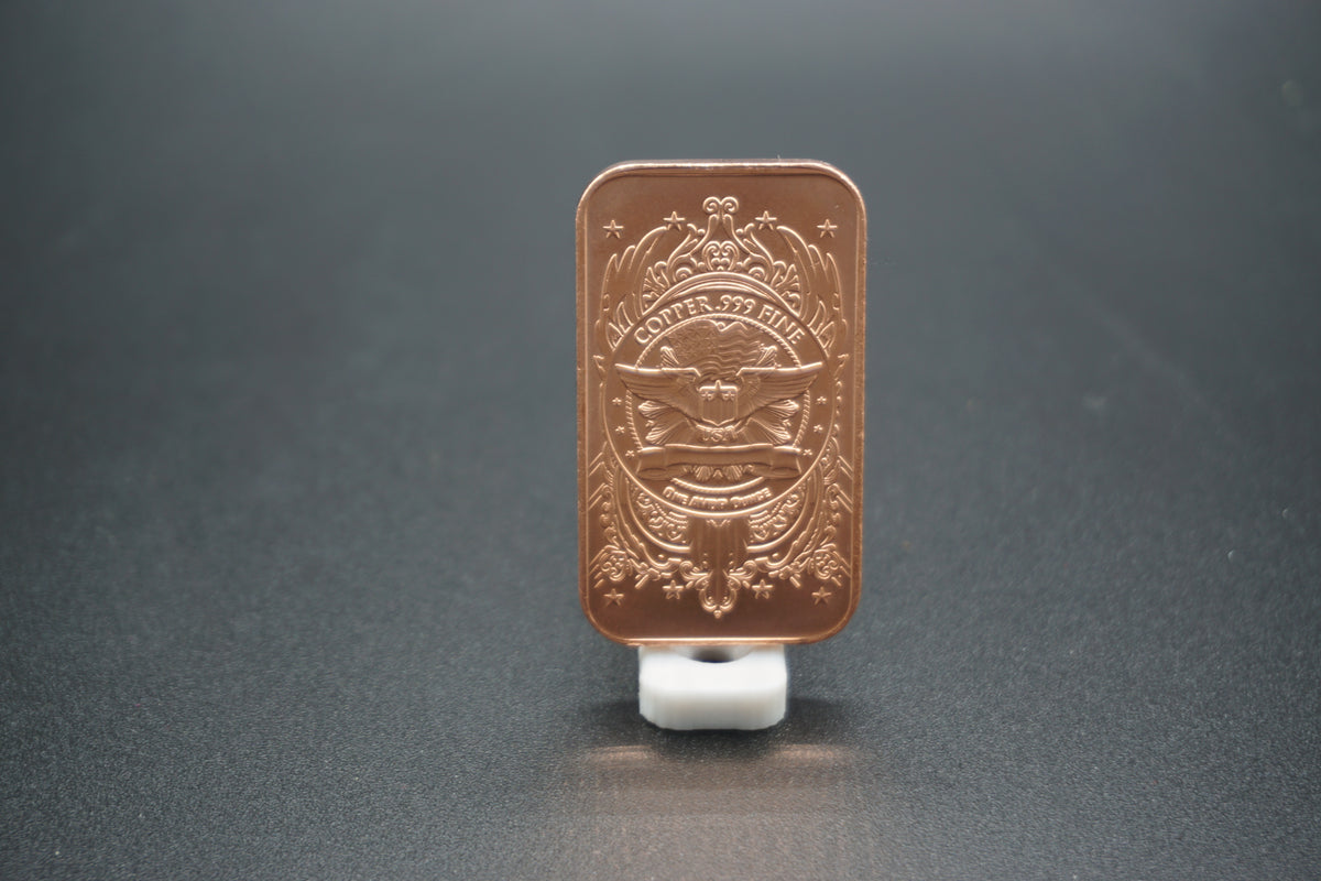 1 avdp ounce Copper Bar Lady Liberty