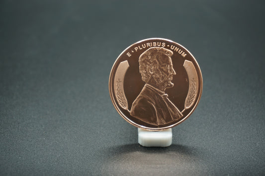 1 avdp ounce Copper Round Large Wheat Penny