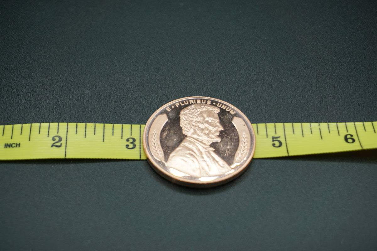 1 avdp ounce Copper Round Large Wheat Penny