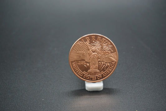 1 avdp ounce Copper Round Liberty 250