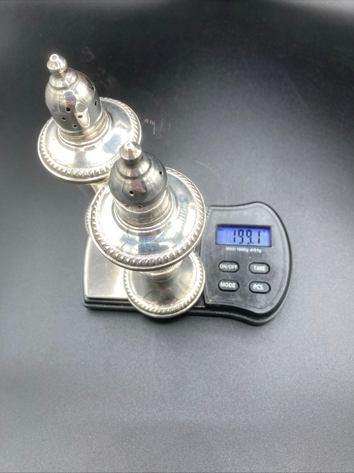 Duchin Antiques Sterling Silver Salt and Pepper shaker