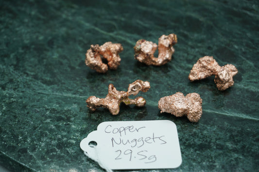 Assorted Natural Copper Nuggets 29.5 gram Coral Variety
