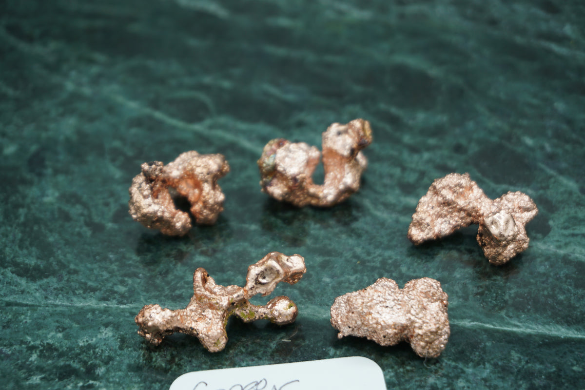Assorted Natural Copper Nuggets 29.5 gram Coral Variety