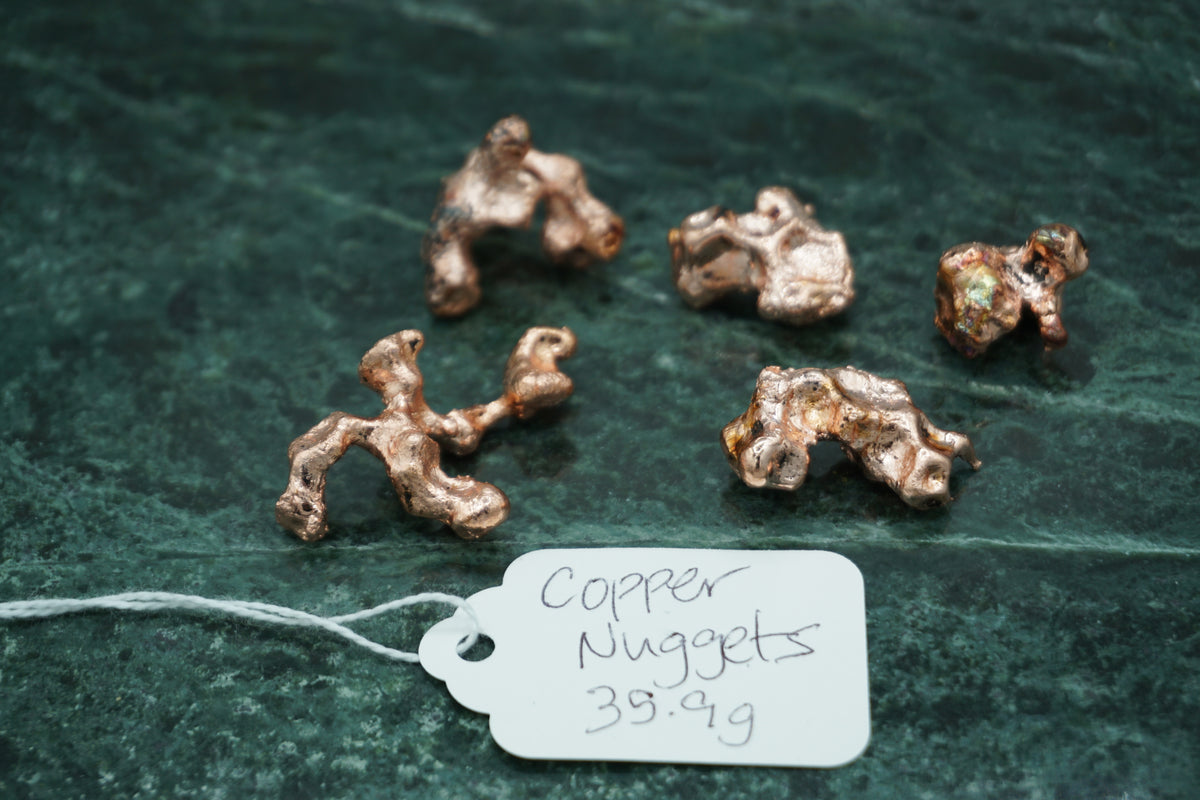 Assorted Natural Copper Nuggets 35.9 gram