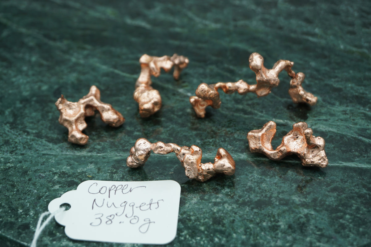 Assorted Natural Copper Nuggets 38.0 gram