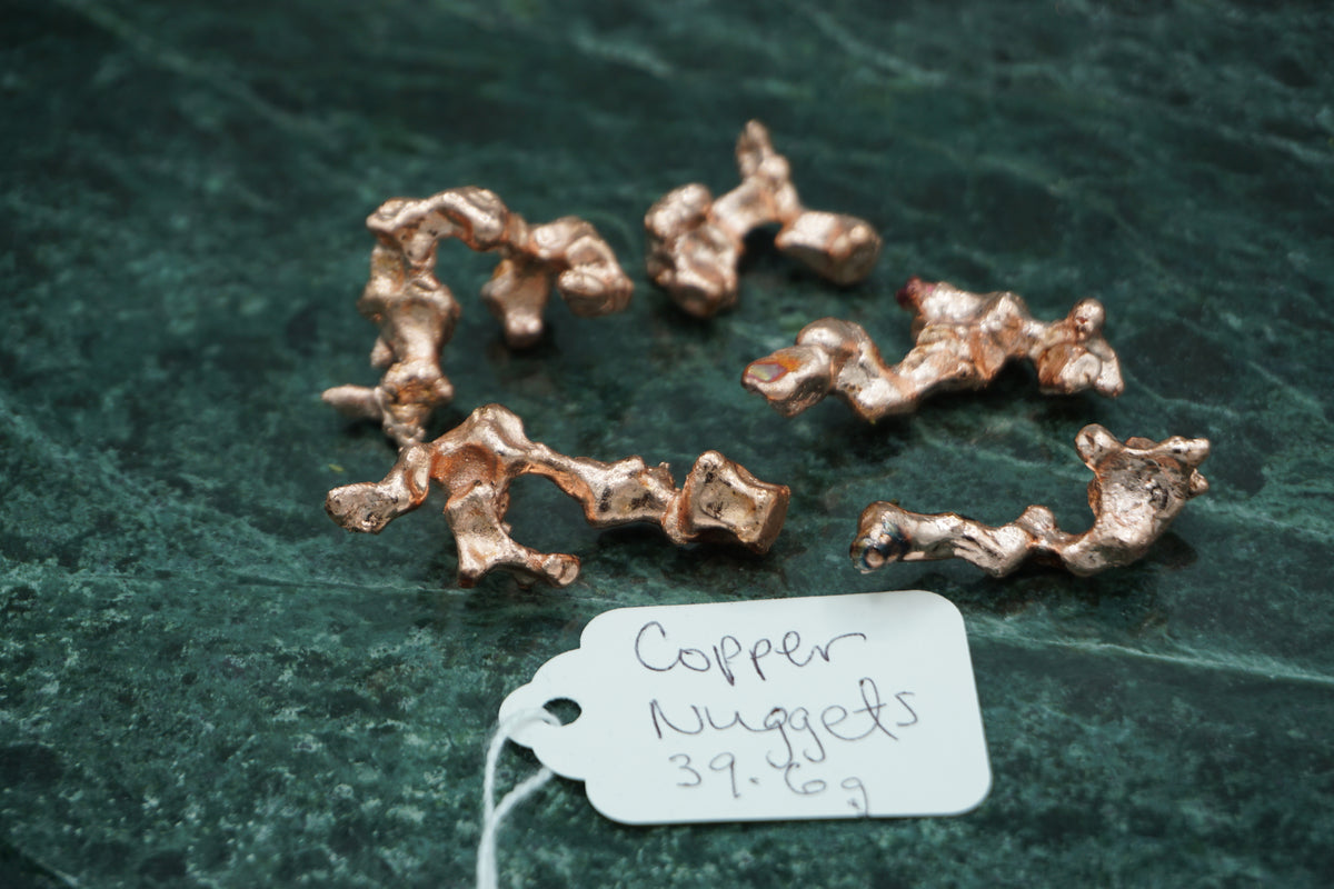 Assorted Natural Copper Nuggets 39.6 gram