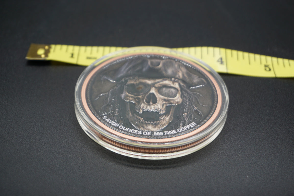 5 avdp ounce .999 Copper Round Kraken