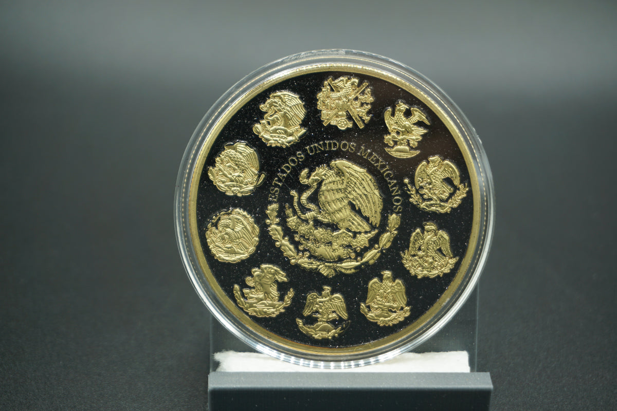 5 avdp ounce .999 Copper Round Gilded Libertad