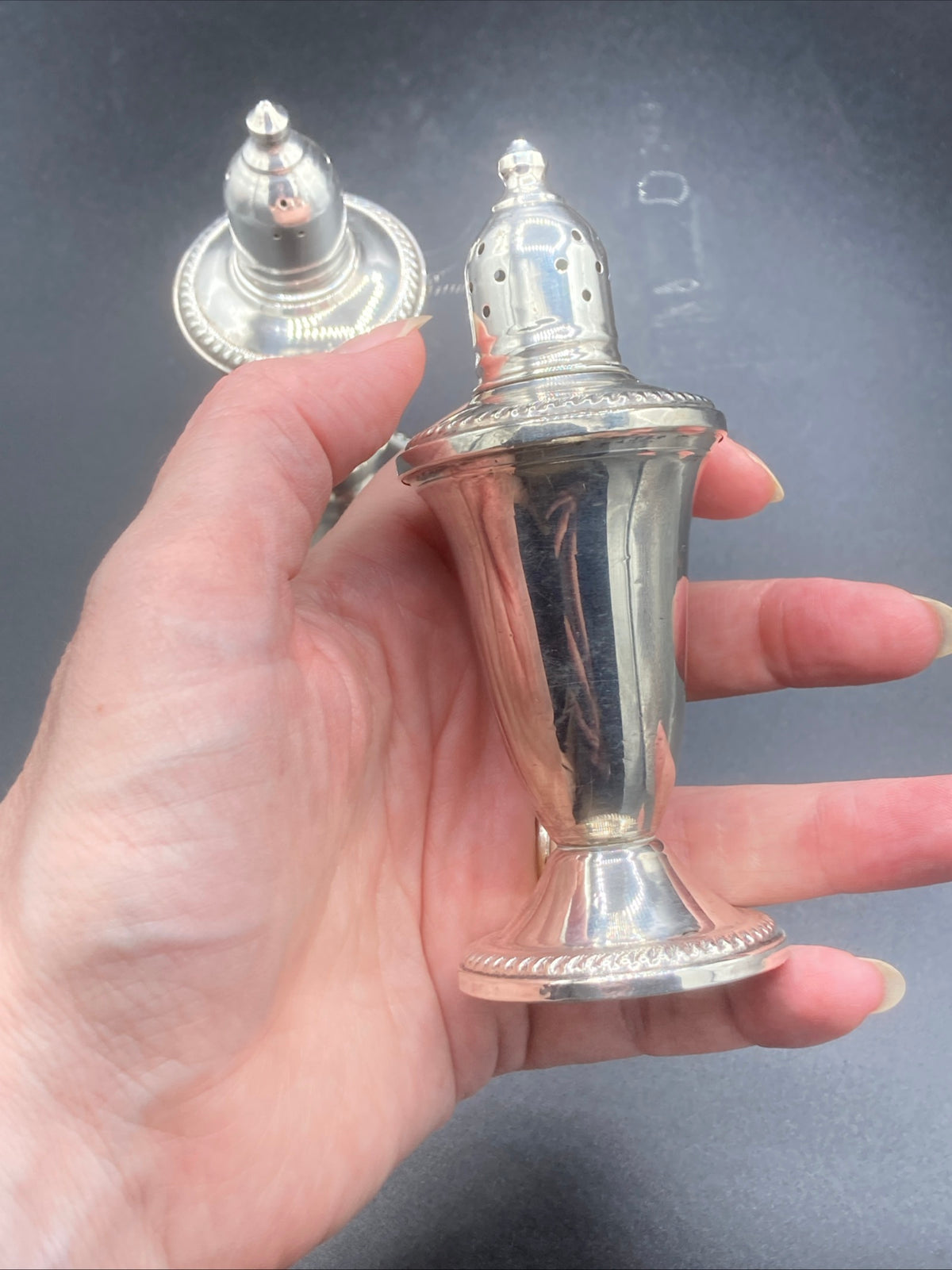 Duchin Antiques Sterling Silver Salt and Pepper shaker