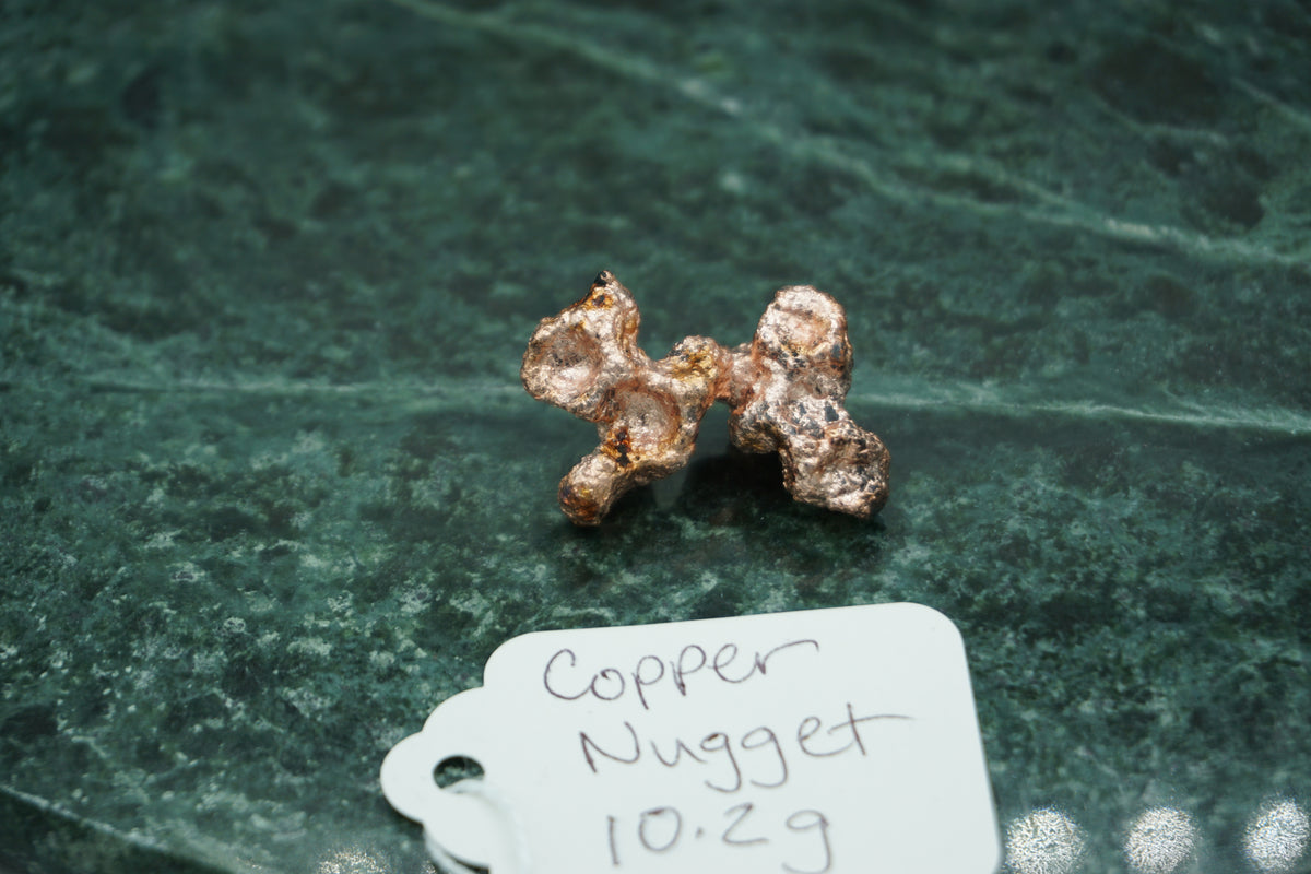 Assorted Natural Copper Nuggets 10.2 gram Coral Variety