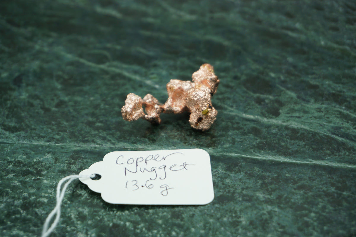 Natural Copper Nugget 13.6 gram Coral Variety