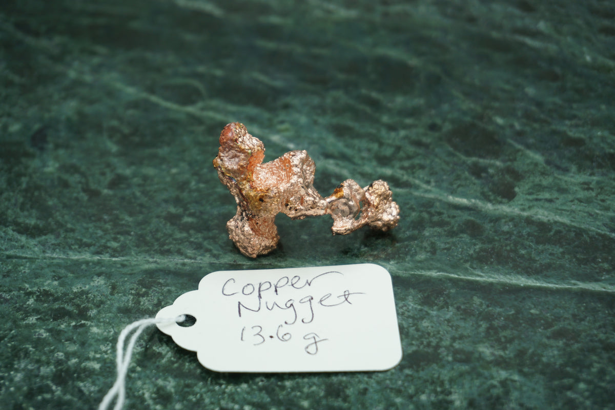 Natural Copper Nugget 13.6 gram Coral Variety
