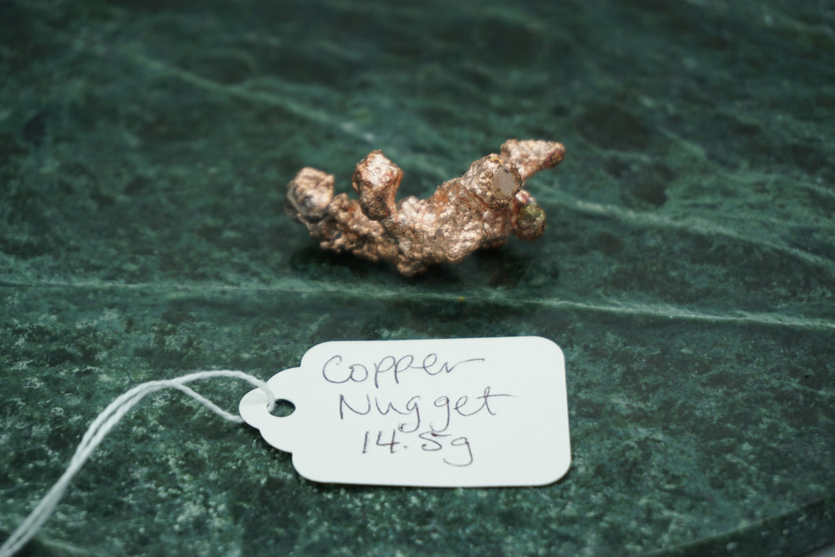 Natural Copper Nugget 14.8 gram Coral Variety