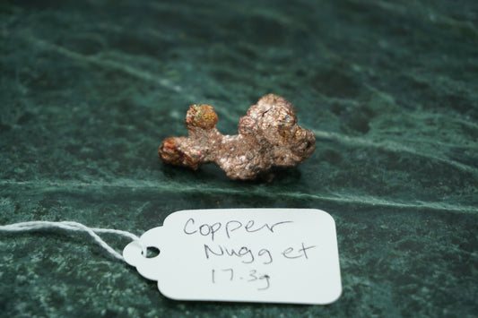 Natural Copper Nugget 17.3 gram Coral Variety