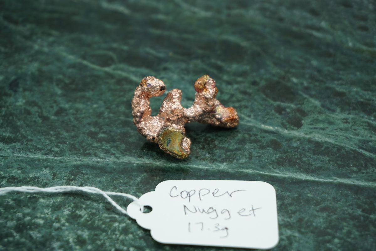 Natural Copper Nugget 17.3 gram Coral Variety