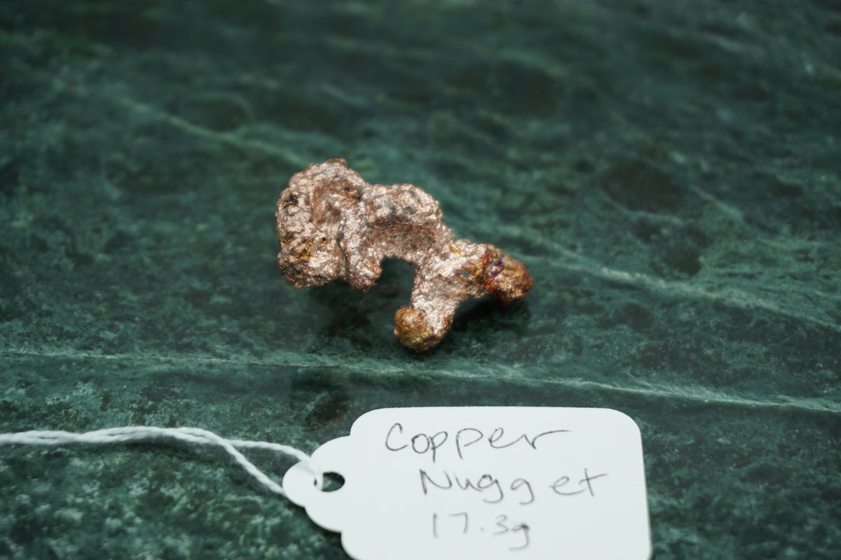 Natural Copper Nugget 17.3 gram Coral Variety