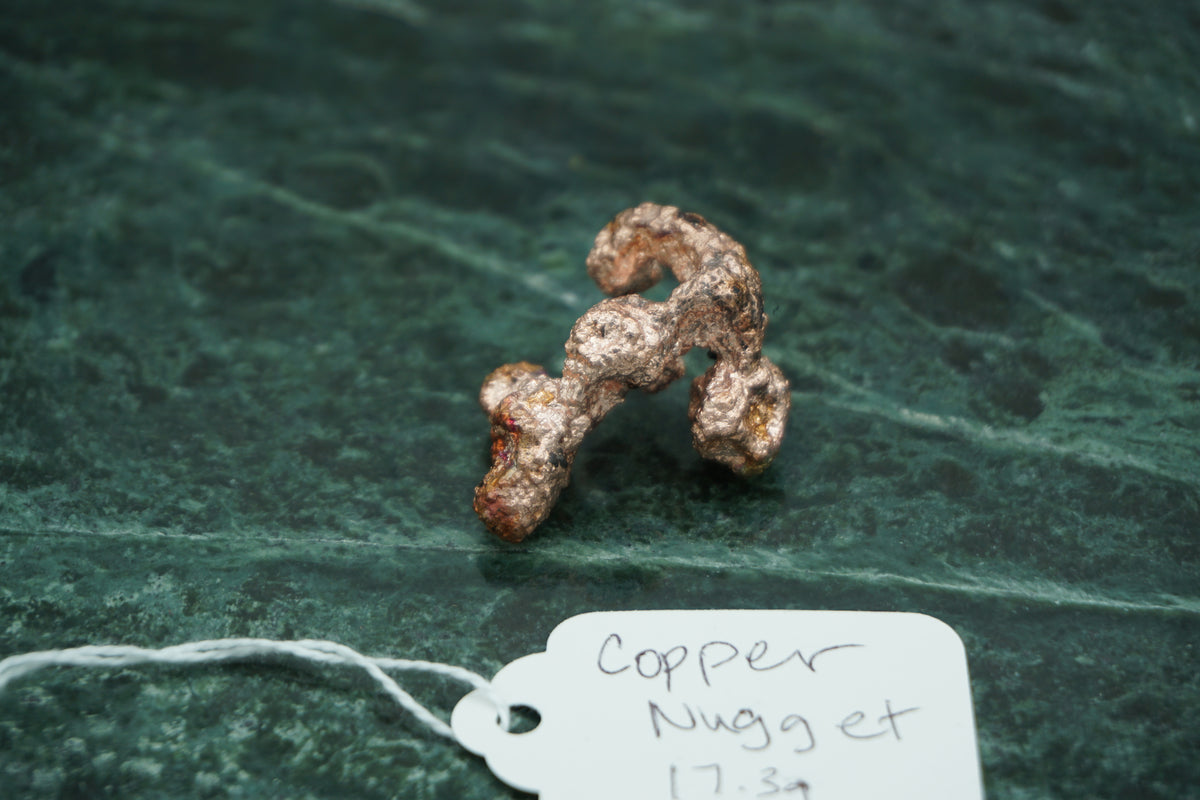 Natural Copper Nugget 17.3 gram Coral Variety