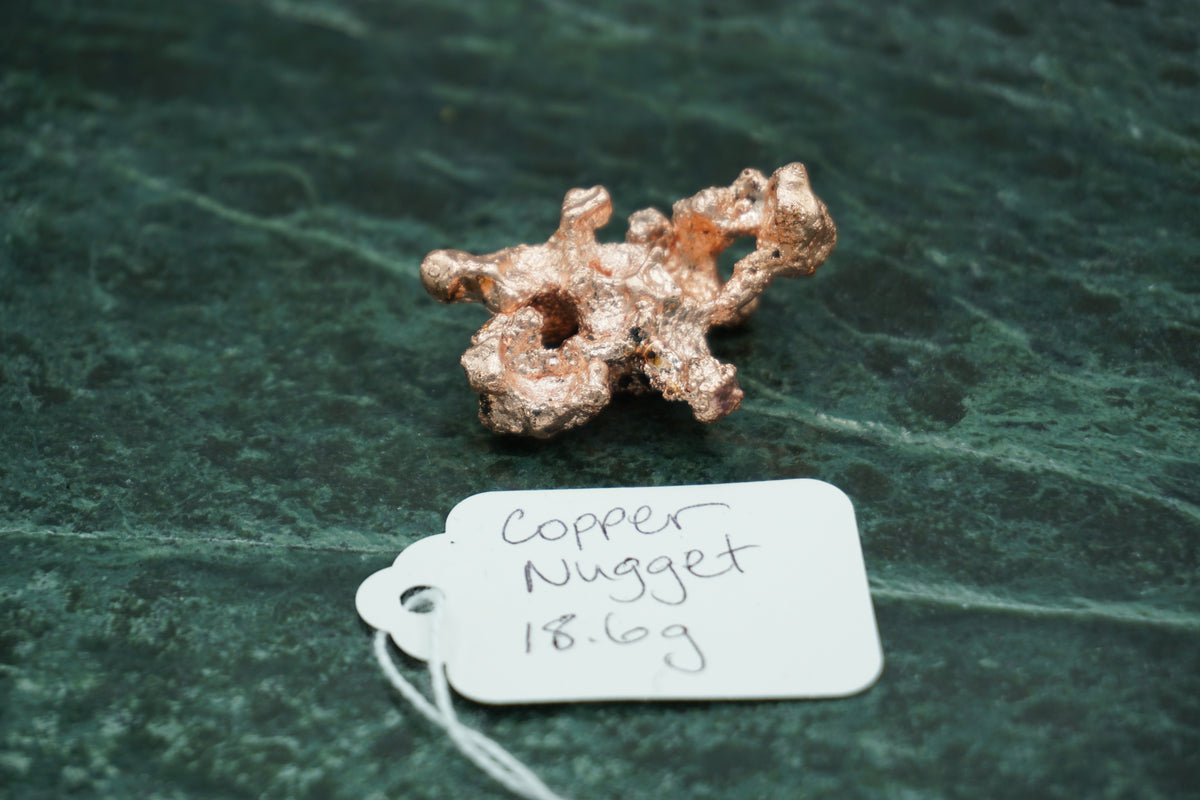 Natural Copper Nugget 18.6 gram A Coral Variety