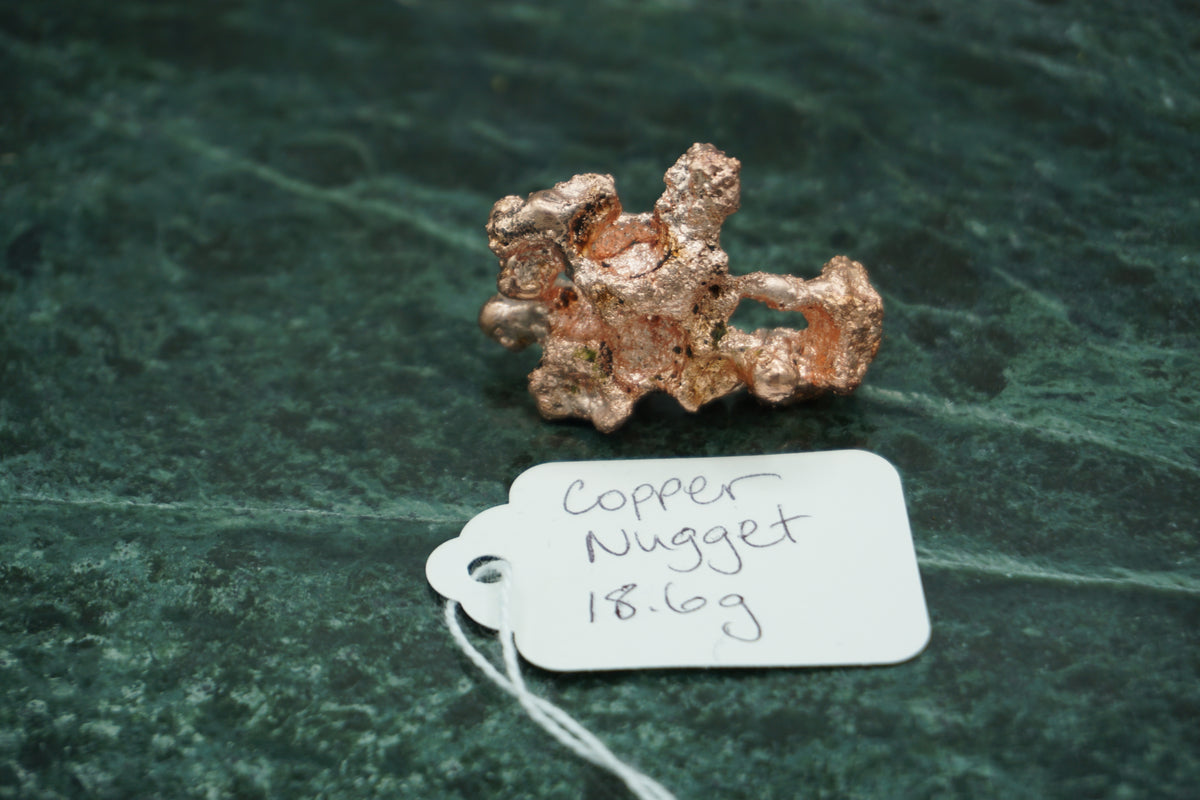 Natural Copper Nugget 18.6 gram A Coral Variety