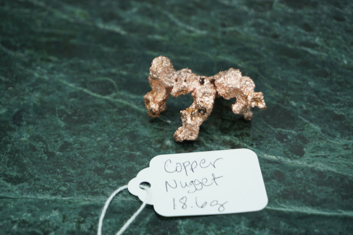 Natural Copper Nugget 18.6 gram Coral  Variety