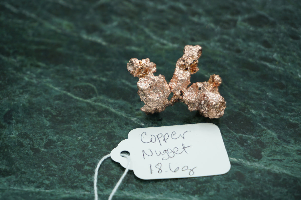 Natural Copper Nugget 18.6 gram Coral  Variety