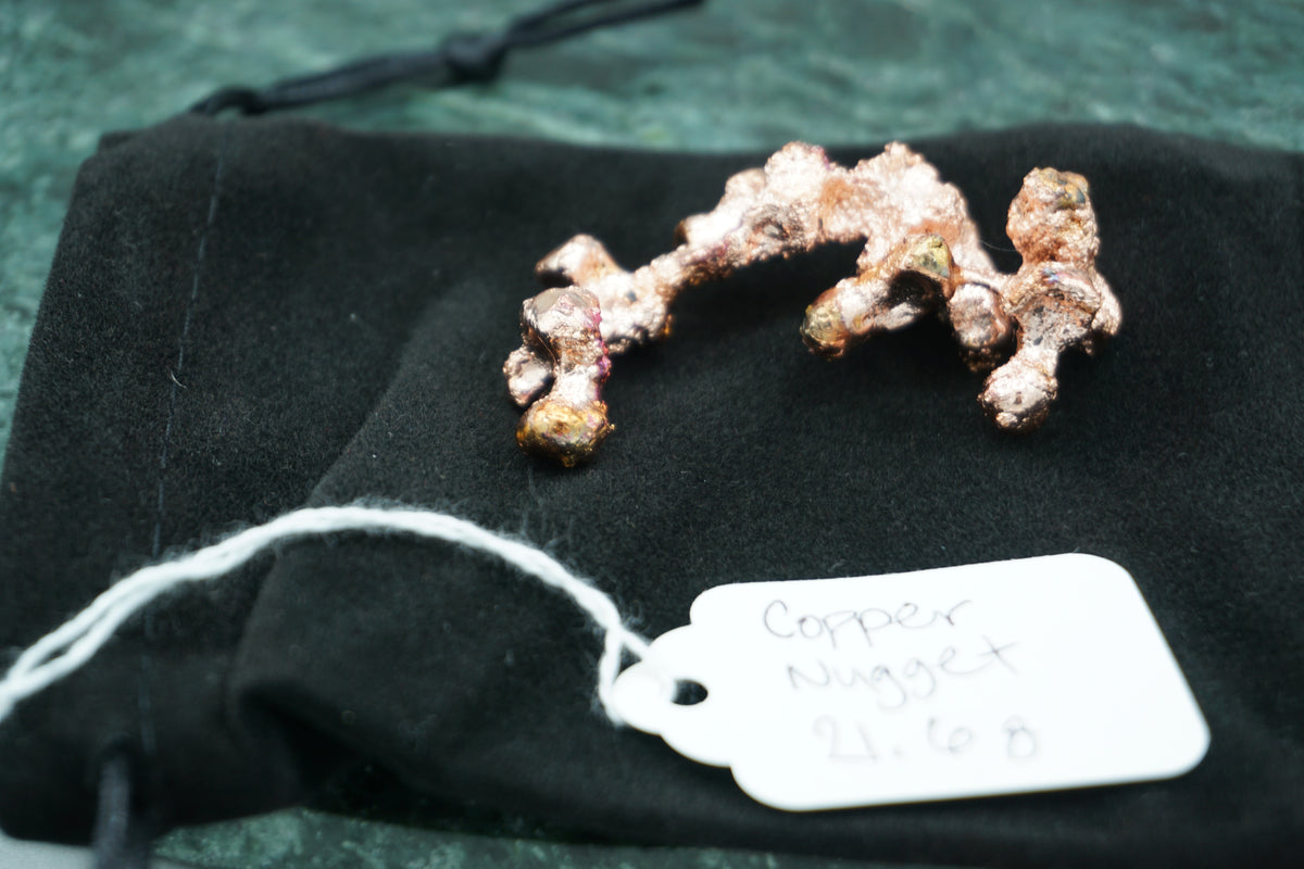 Natural Copper Nugget 21.6 gram Coral Variety