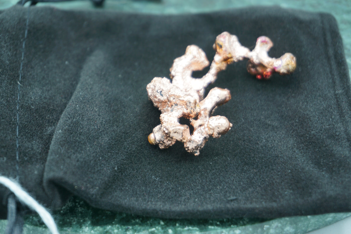 Natural Copper Nugget 21.6 gram Coral Variety