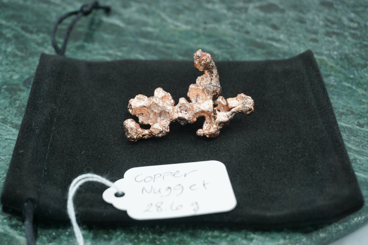 Natural Copper Nugget 28.6 gram Coral Variety