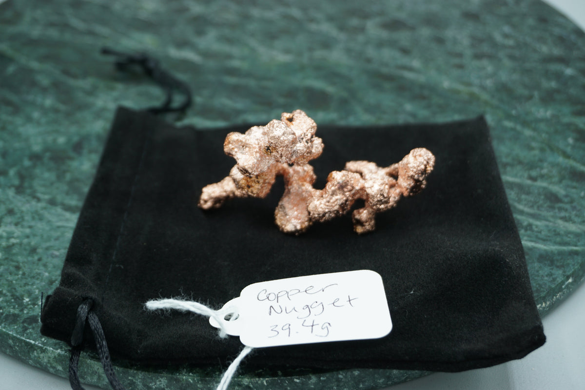 Natural Copper Nugget 39.4 gram Coral Variety