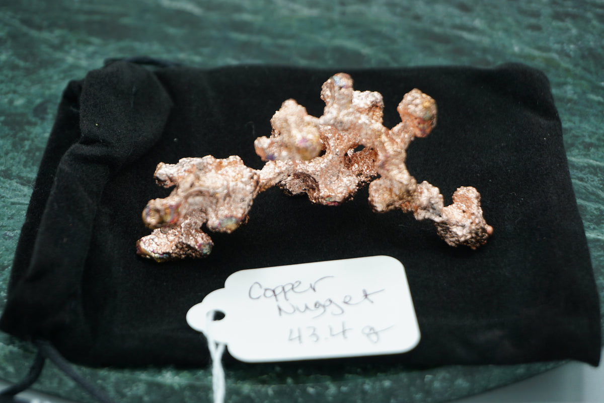 Natural Copper Nugget 43.4 gram Coral Variety