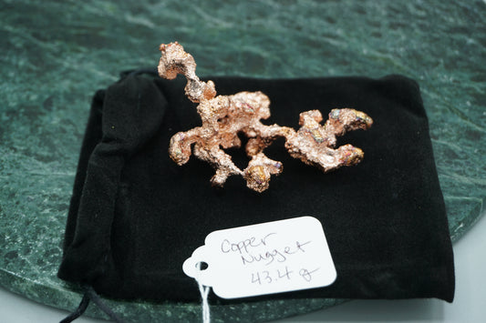Natural Copper Nugget 43.4 gram Coral Variety