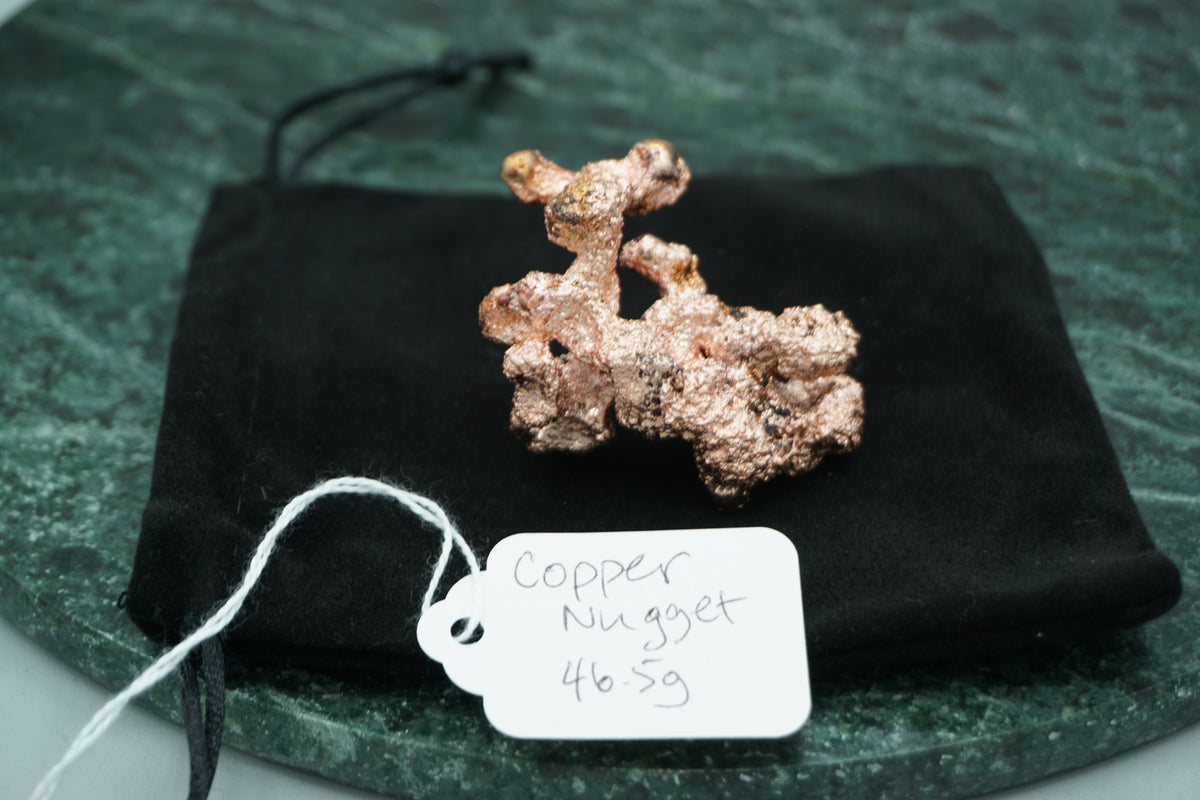 Natural Copper Nugget 46.5 gram Coral Variety