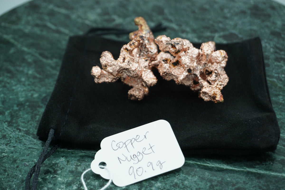 Natural Copper Nugget 90.9 gram coral variety