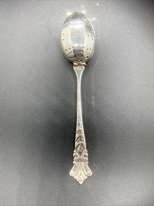 Antique Sterling Silver Tea Strainer Spoon .925