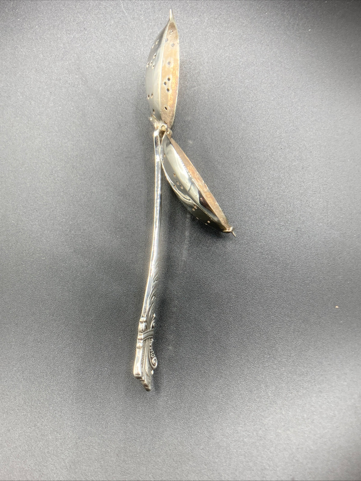 Antique Sterling Silver Tea Strainer Spoon .925