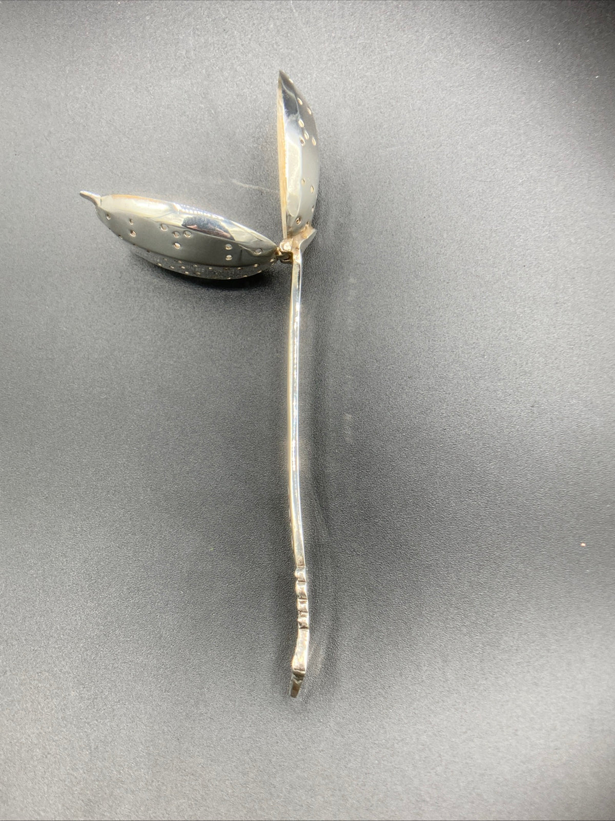 Antique Sterling Silver Tea Strainer Spoon .925