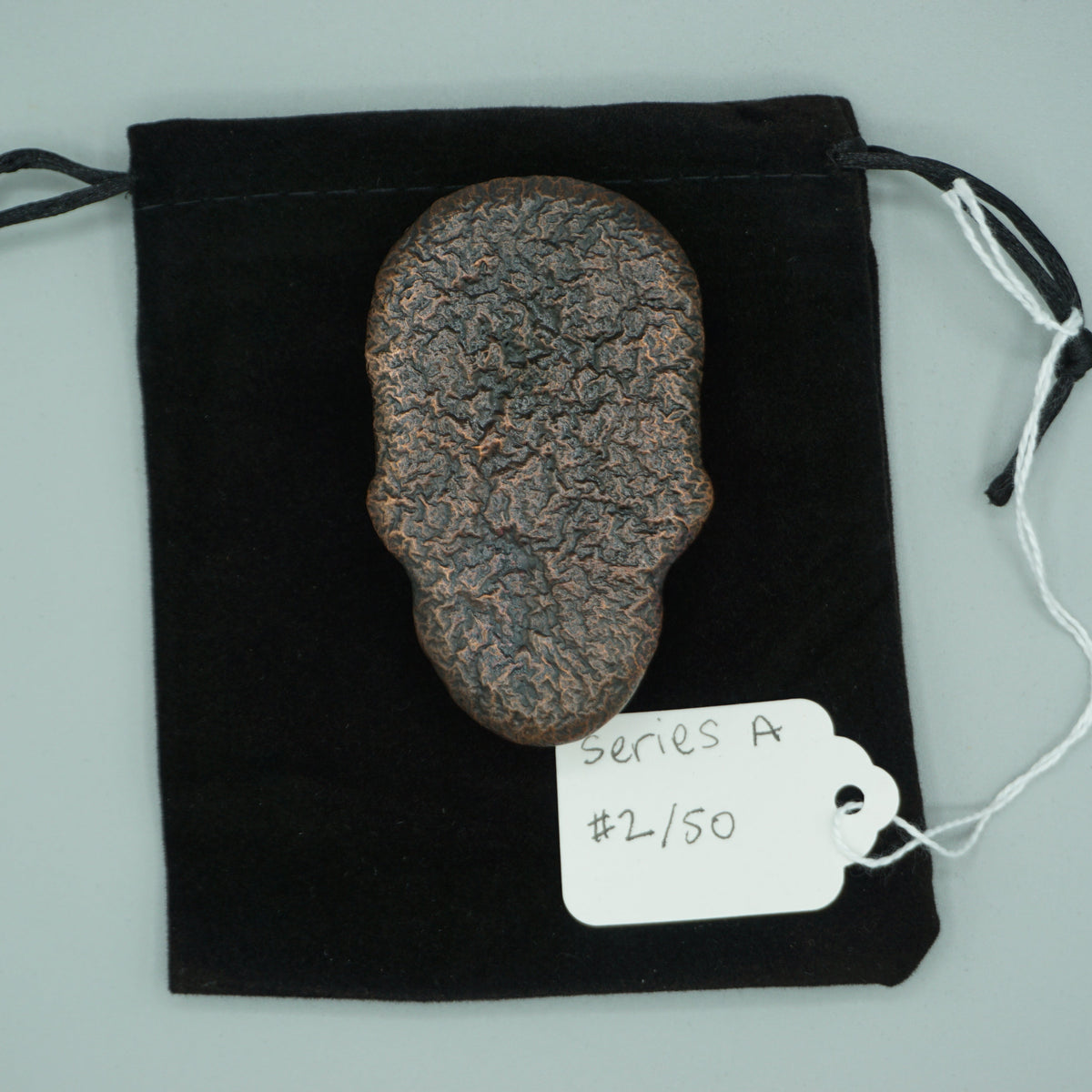 Hand Poured Copper Skull Limited Edition Series A cast 2/50