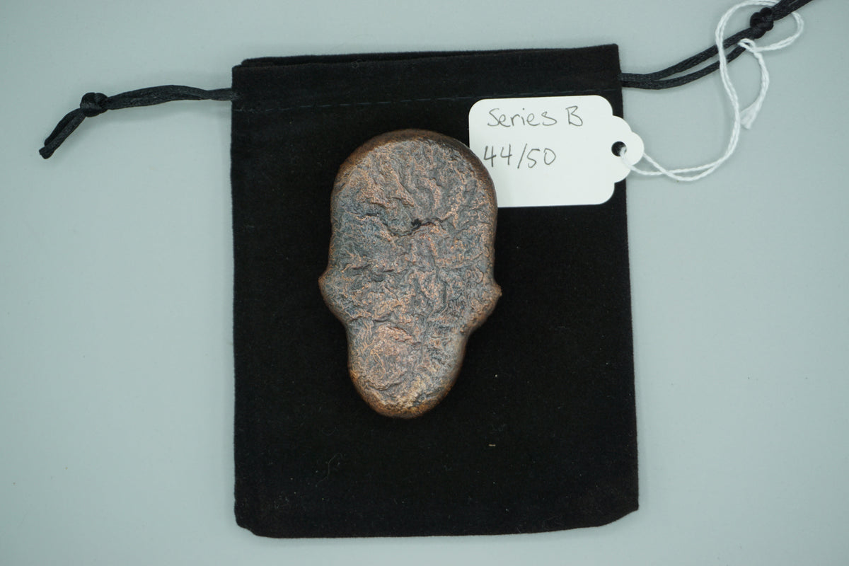 Hand poured copper skull series B cast 44