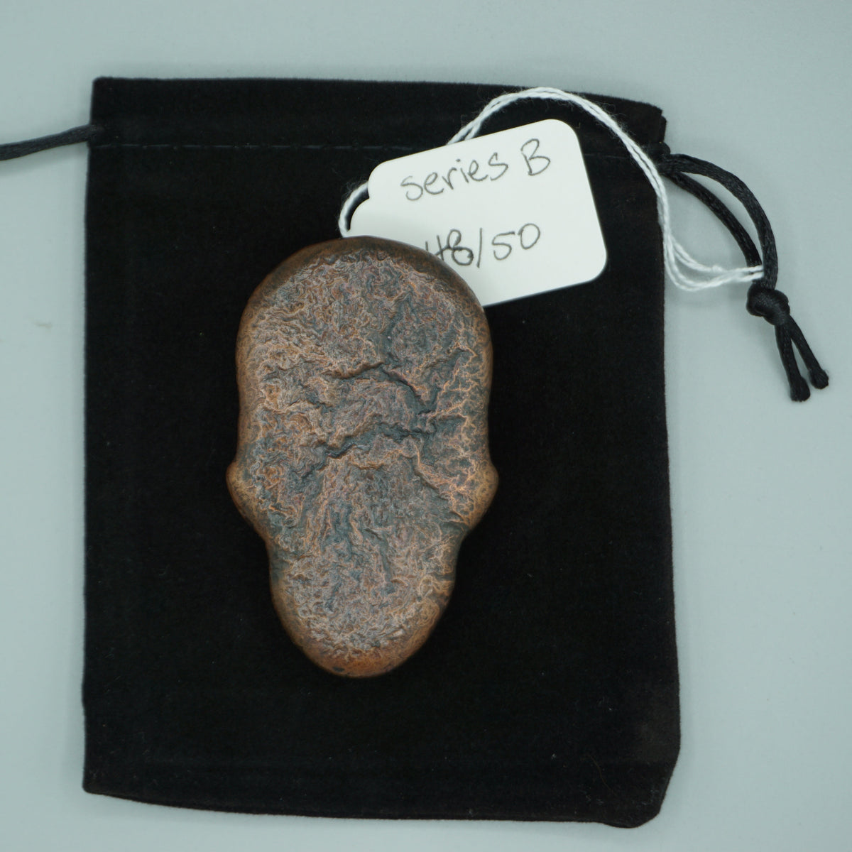 Hand poured copper skull series B cast 48