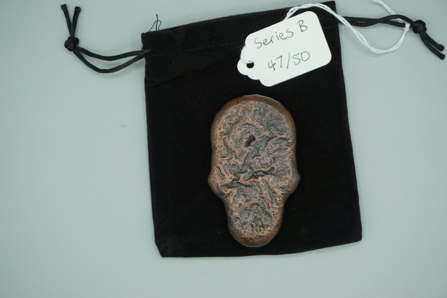 Hand poured copper skull