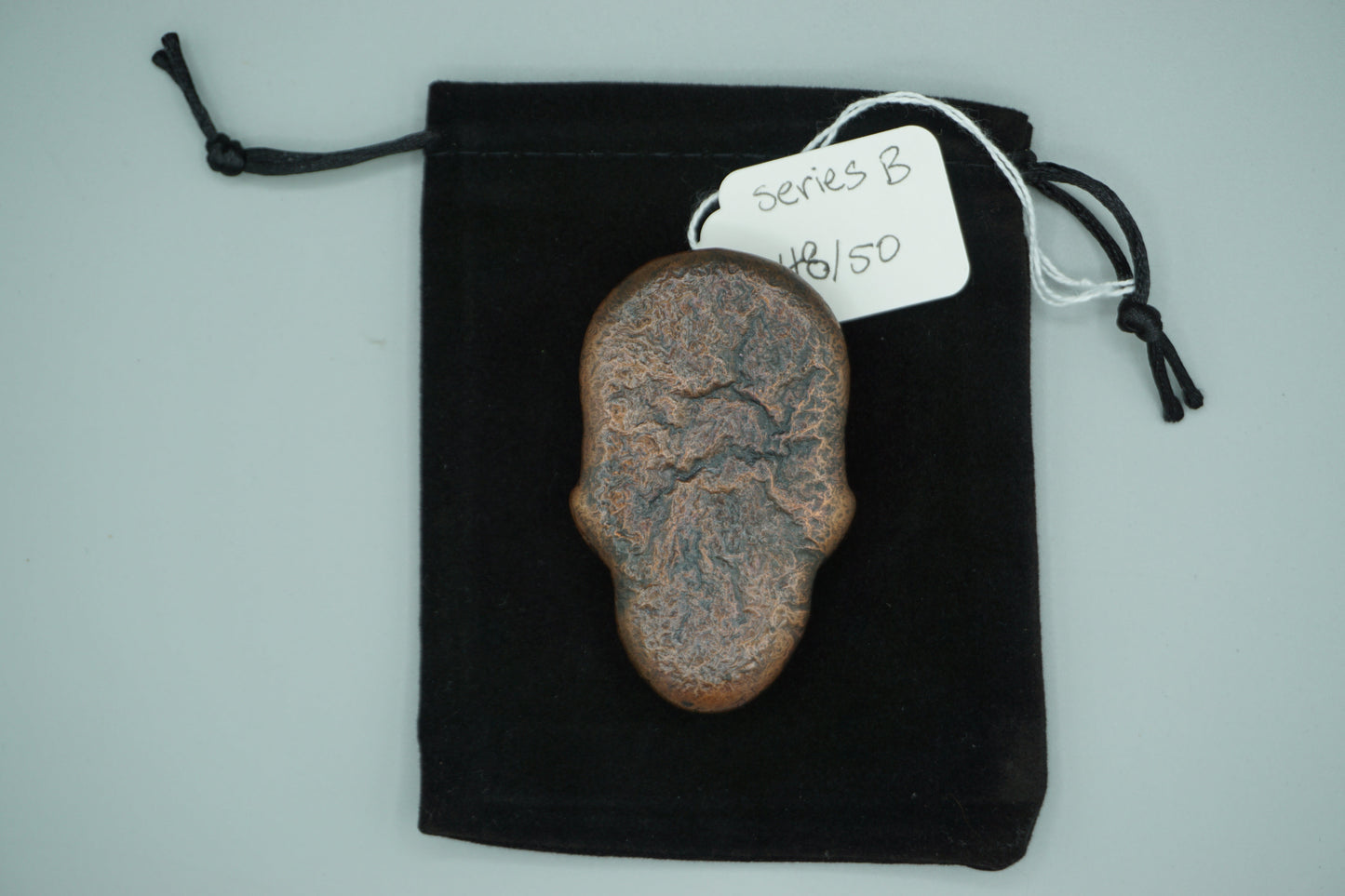 Hand poured copper skull