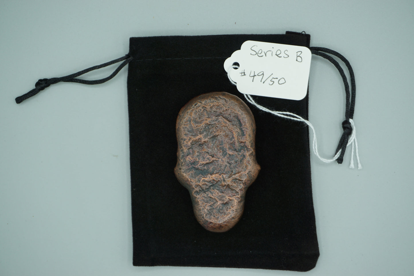 Hand poured copper skull