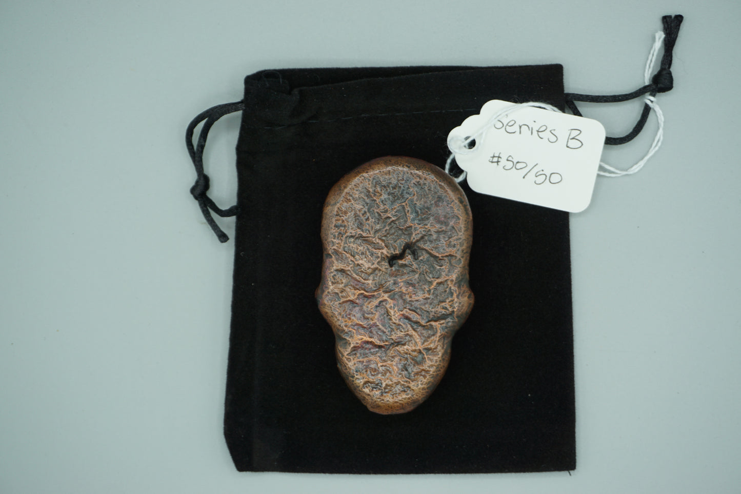 Hand poured copper skull